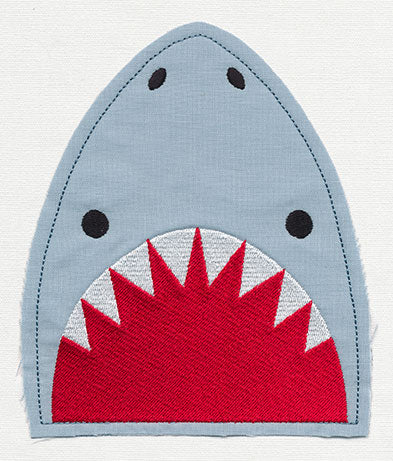 Shark Pocket Topper (Applique)