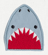 Shark Pocket Topper (Applique)