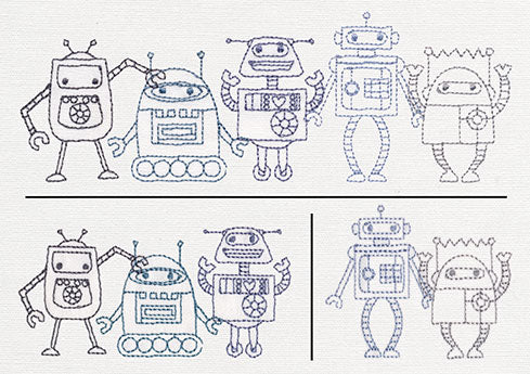 Creature Feature - Robot Border (Split)
