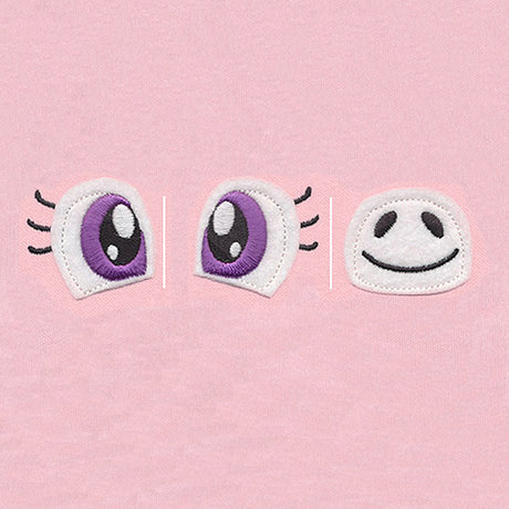 Noggin Nanimals - Unicorn Face (Applique) (Split)