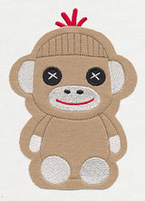 Noggin Nanimals - Sock Monkey (Applique)
