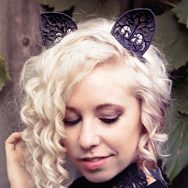 Dark Adornments - Cat Ears (Lace)