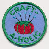 Crafty Merit Badges - Craftaholic (Patch)