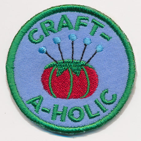 Crafty Merit Badges - Craftaholic (Patch)