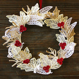 Lush Yuletide Wreath (Lace)