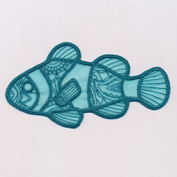 Sea Glass - Clownfish (Freestanding Organza)
