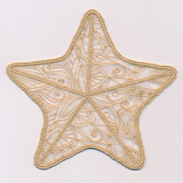 Sea Glass - Starfish (Freestanding Organza)