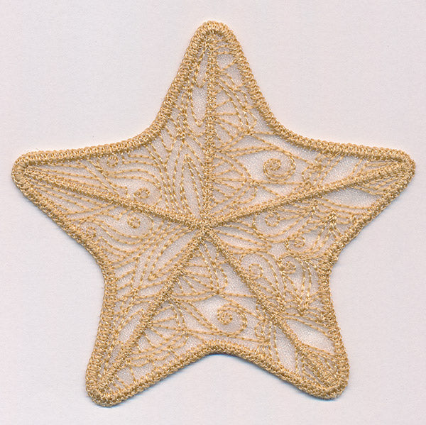 Sea Glass - Starfish (Freestanding Organza)