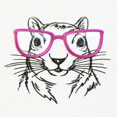 Squirrel Specs (Vinyl Applique)