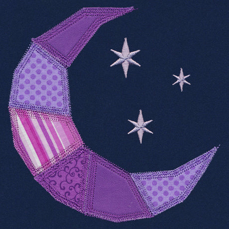 Crescent Moon Quilt Block (In-the-Hoop)