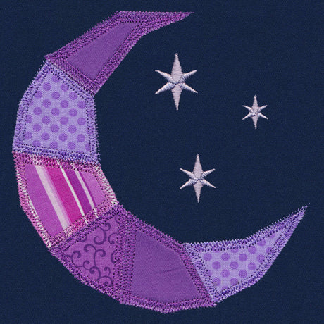 Crescent Moon Quilt Block (In-the-Hoop)