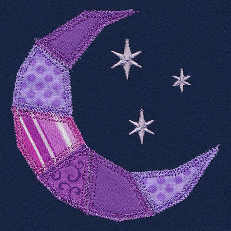 Crescent Moon Quilt Block (In-the-Hoop)