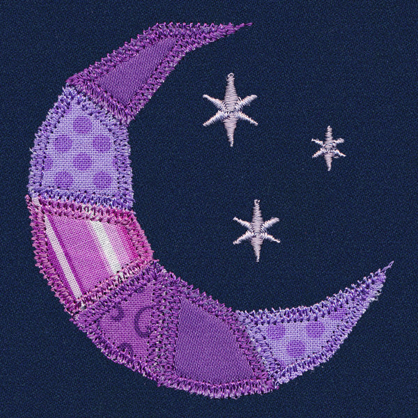 Crescent Moon Quilt Block (In-the-Hoop)
