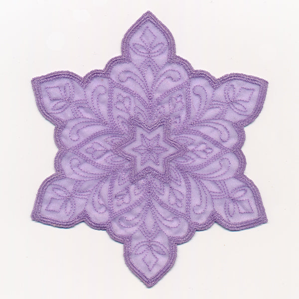 Crystal Snowflake 3 (Freestanding Organza)