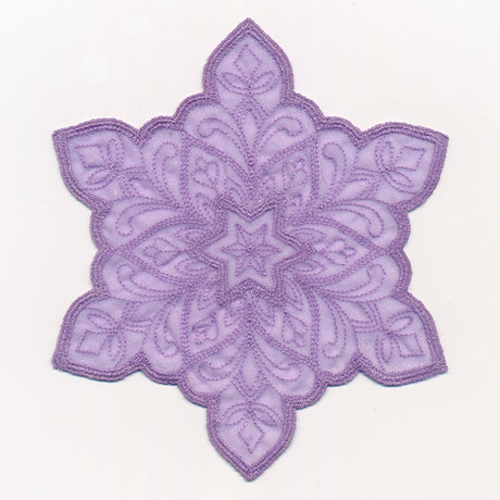 Crystal Snowflake 3 (Freestanding Organza)