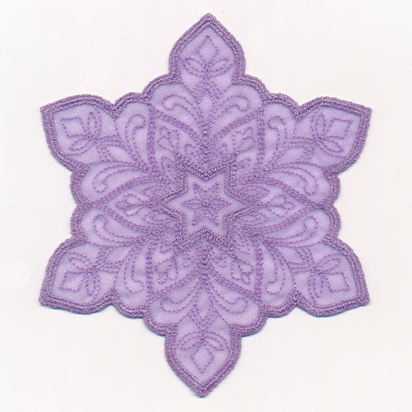 Crystal Snowflake 3 (Freestanding Organza)