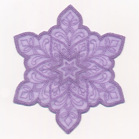Crystal Snowflake 3 (Freestanding Organza)