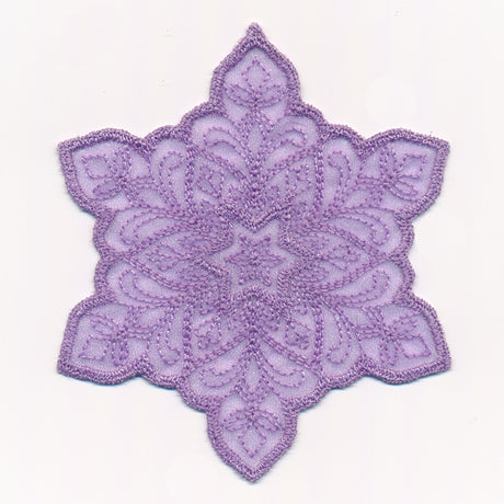 Crystal Snowflake 3 (Freestanding Organza)