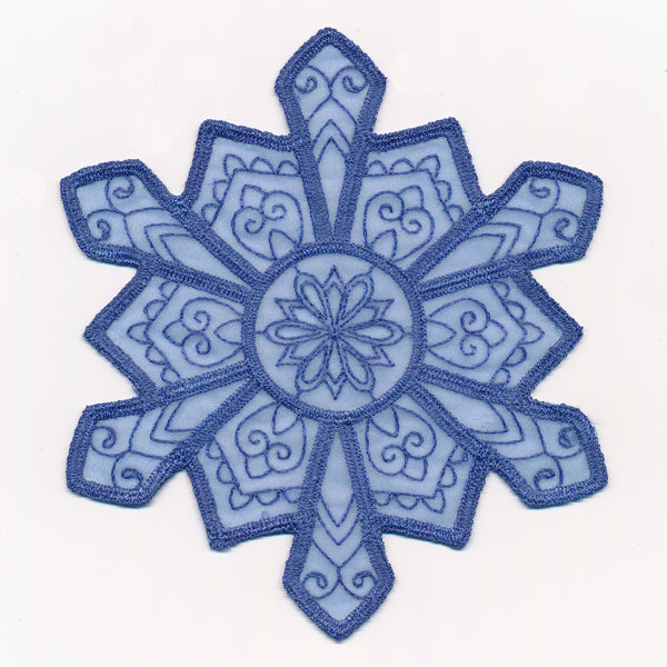Crystal Snowflake 4 (Freestanding Organza)