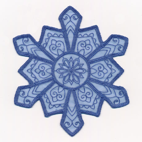 Crystal Snowflake 4 (Freestanding Organza)