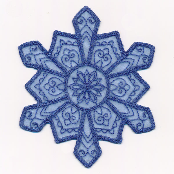 Crystal Snowflake 4 (Freestanding Organza)