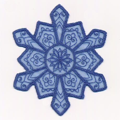 Crystal Snowflake 4 (Freestanding Organza)