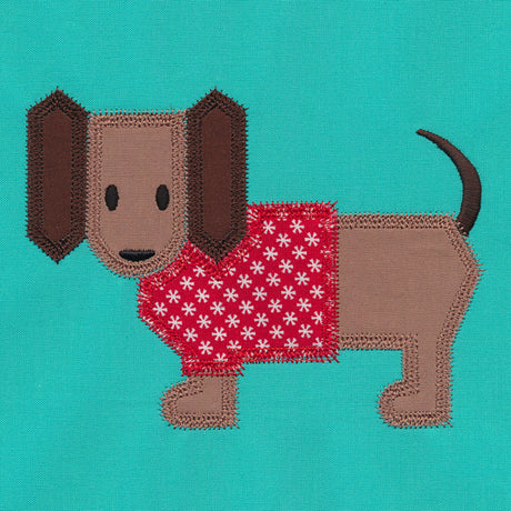 Dachshund Quilt Block (In-the-Hoop)