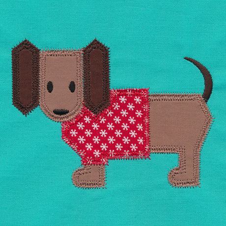 Dachshund Quilt Block (In-the-Hoop)