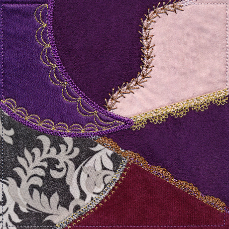 Crazy Quilt Block - Spiral (In-the-Hoop)