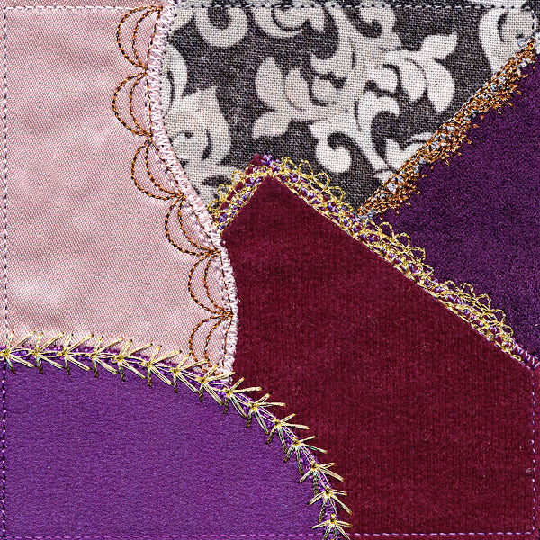 Crazy Quilt Block - Waves (In-the-Hoop)