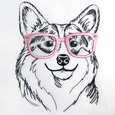 Corgi Specs (Vinyl Applique)