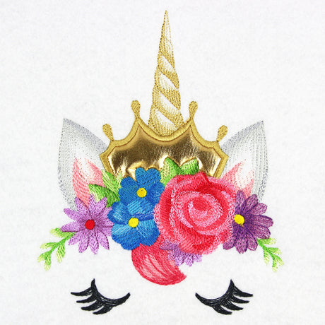 Enchanted Regal Unicorn Face (Applique)