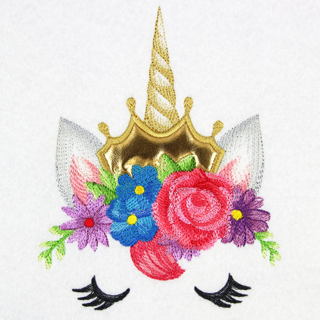 Enchanted Regal Unicorn Face (Applique)
