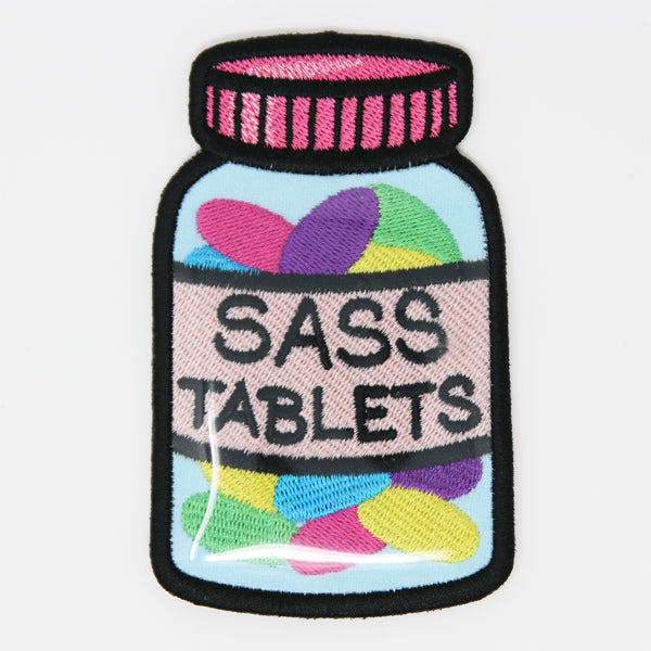 Sass Tablets (Patch) (Vinyl Applique)