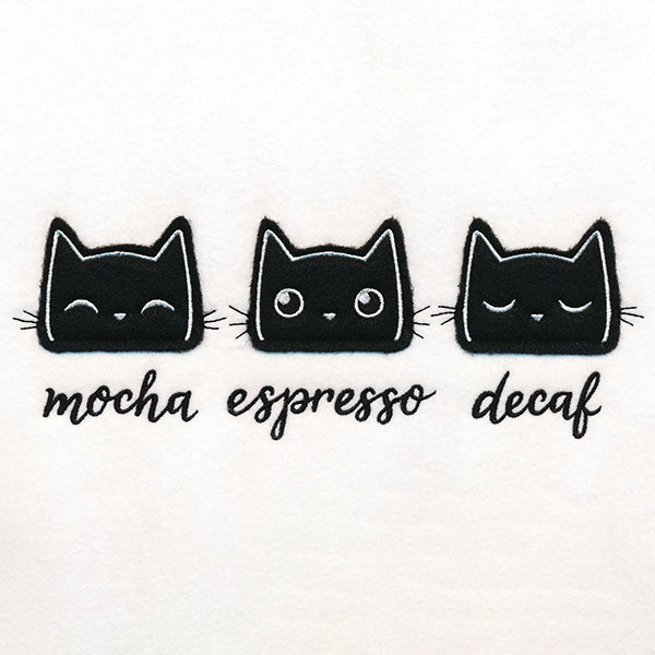 Coffee Cats (Applique)