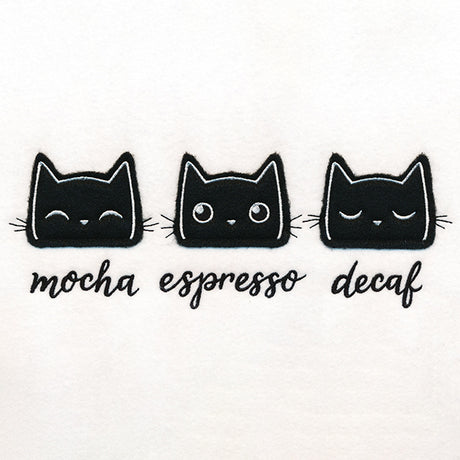 Coffee Cats (Applique)