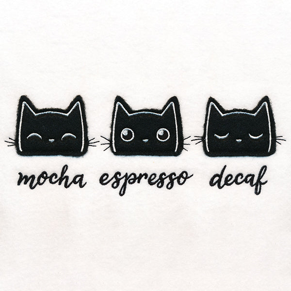 Coffee Cats (Applique)