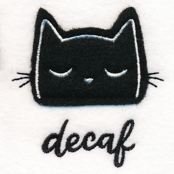 Coffee Cat - Decaf (Applique)
