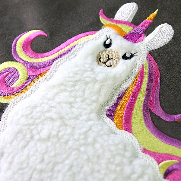 Fluffy Llama Unicorn (Applique)