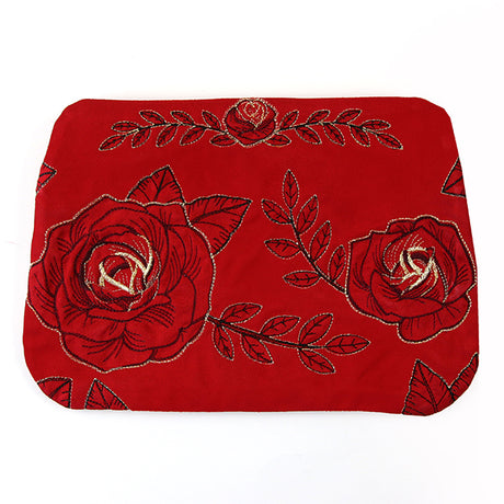 Fancy Floral Lined Zipper Pouch (In-the-Hoop)
