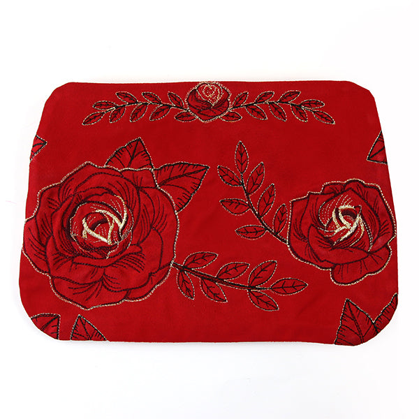 Fancy Floral Lined Zipper Pouch (In-the-Hoop)