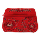 Fancy Floral Lined Zipper Pouch (In-the-Hoop)