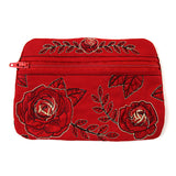 Fancy Floral Lined Zipper Pouch (In-the-Hoop)
