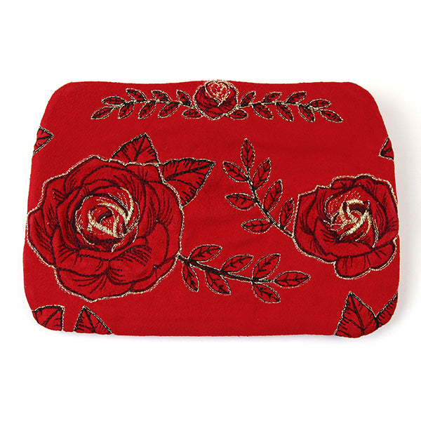 Fancy Floral Lined Zipper Pouch (In-the-Hoop)