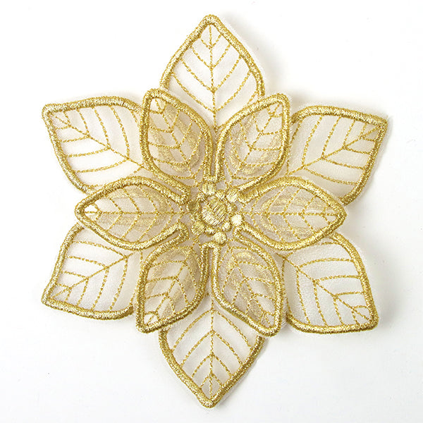 Shimmering Poinsettia (Freestanding Organza)