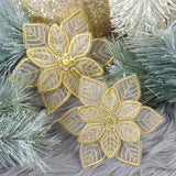 Shimmering Poinsettia (Freestanding Organza)