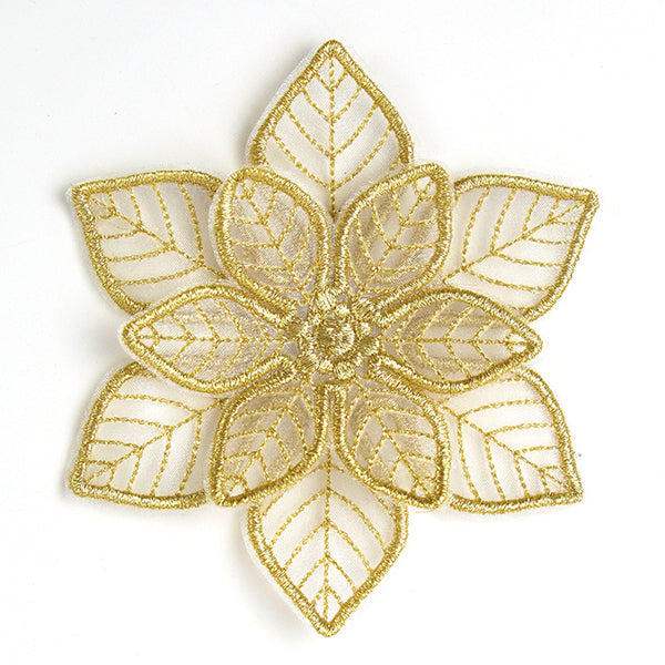 Shimmering Poinsettia (Freestanding Organza)