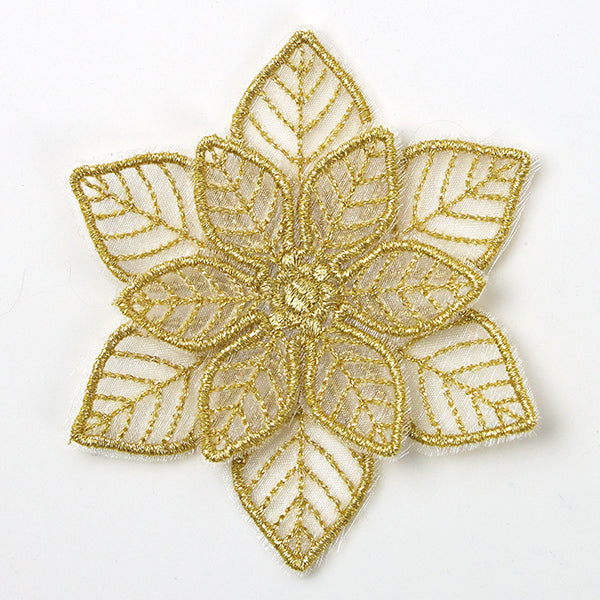 Shimmering Poinsettia (Freestanding Organza)