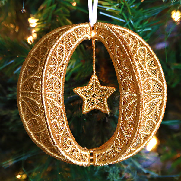 Shimmering Christmas Ornament (Lace)