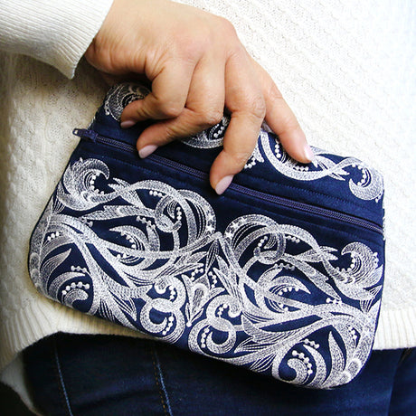 Moonlit Magic Lined Zipper Pouch (In-the-Hoop)